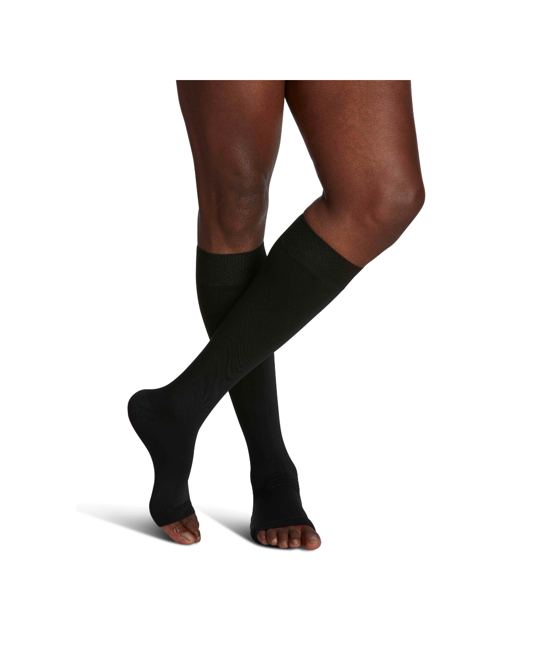 Sigvaris Specialty Secure 550 30-40mmHg Calf Open Toe Black L3