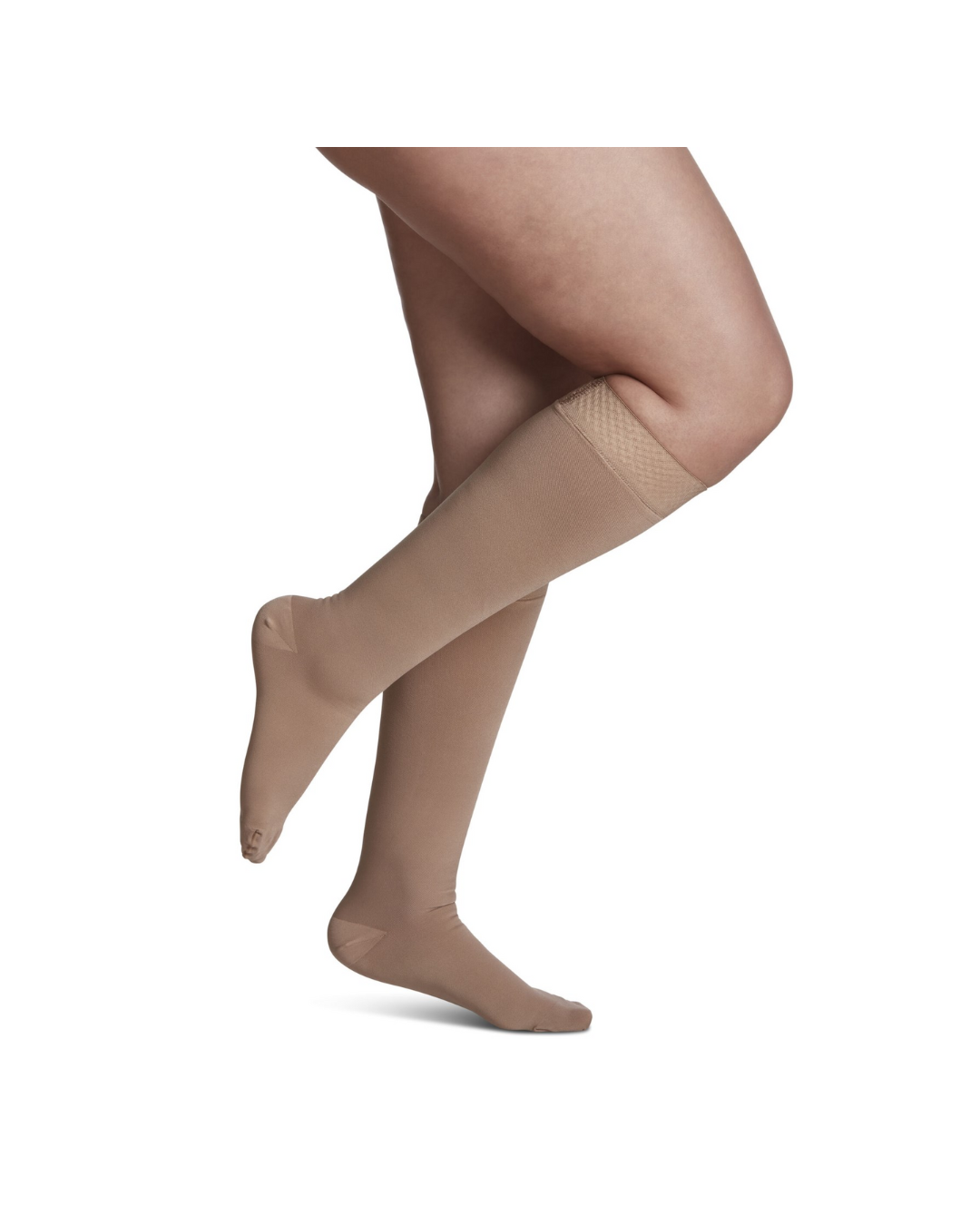 Sigvaris Specialty Secure 550 Women’s 40–50mmHg Calf Closed Toe Beige M1