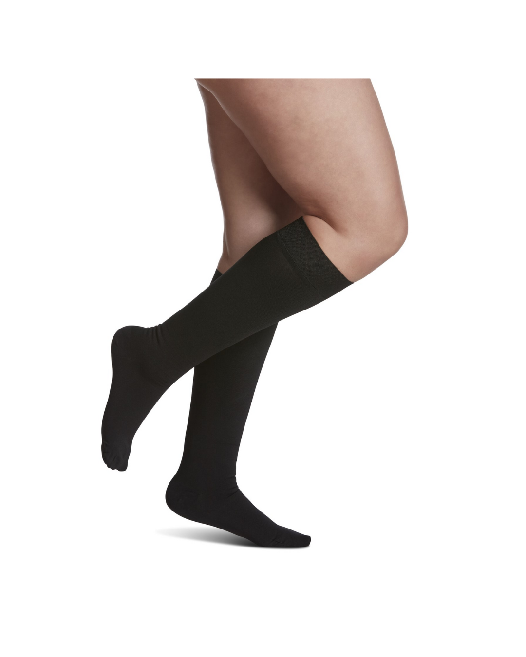 Sigvaris Specialty Secure 550 Women’s 20–30mmHg Calf Closed Toe Black L2