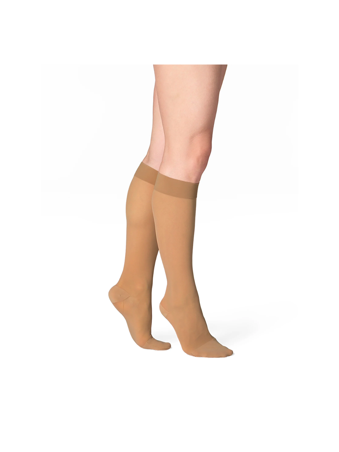 Sigvaris Style Sheer 780 Women’s 20-30mmHg Calf Closed Toe Toasted Almond LL