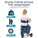 Tri-Rollator With Seat
