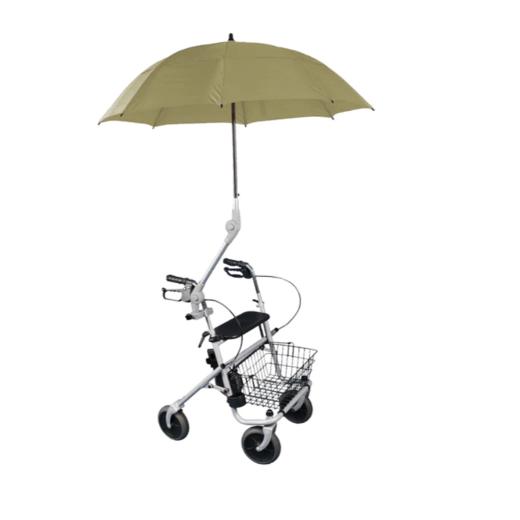 Rolko Yellow Green Umbrella For Walkers/Wheelchairs/Scooter