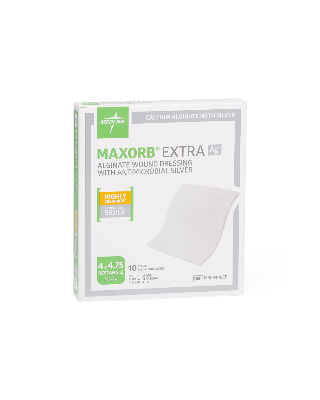 Maxorb Extra Ag+ CMC/Alginate Wound Dressings - 4" x 4.75"