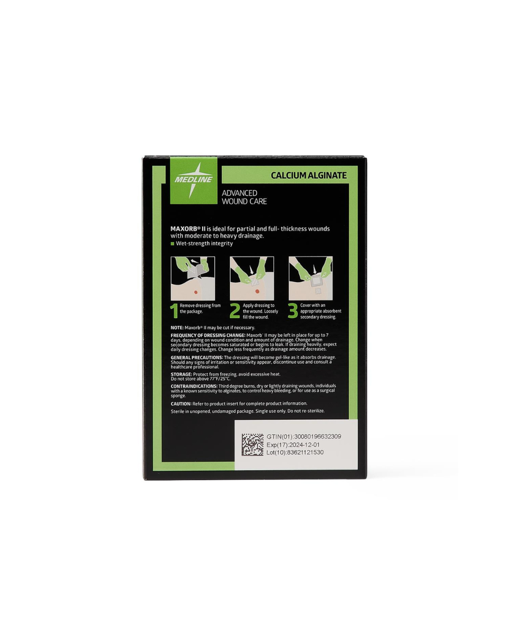 Maxorb II Alginate Wound Dressings - 2" x 2" Rope