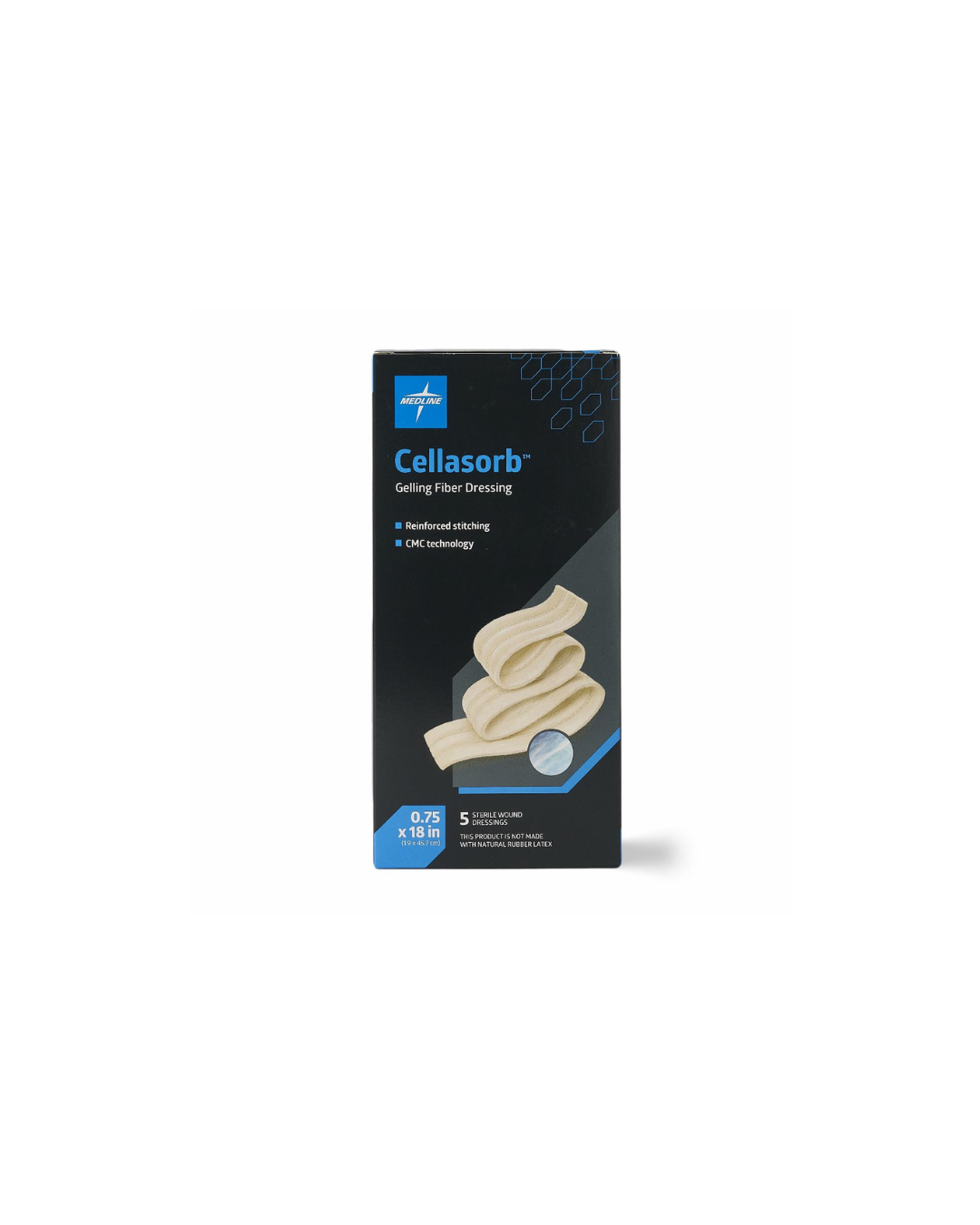 Cellasorb CMC Gelling Fiber Wound Dressings - 0.75" x 18"