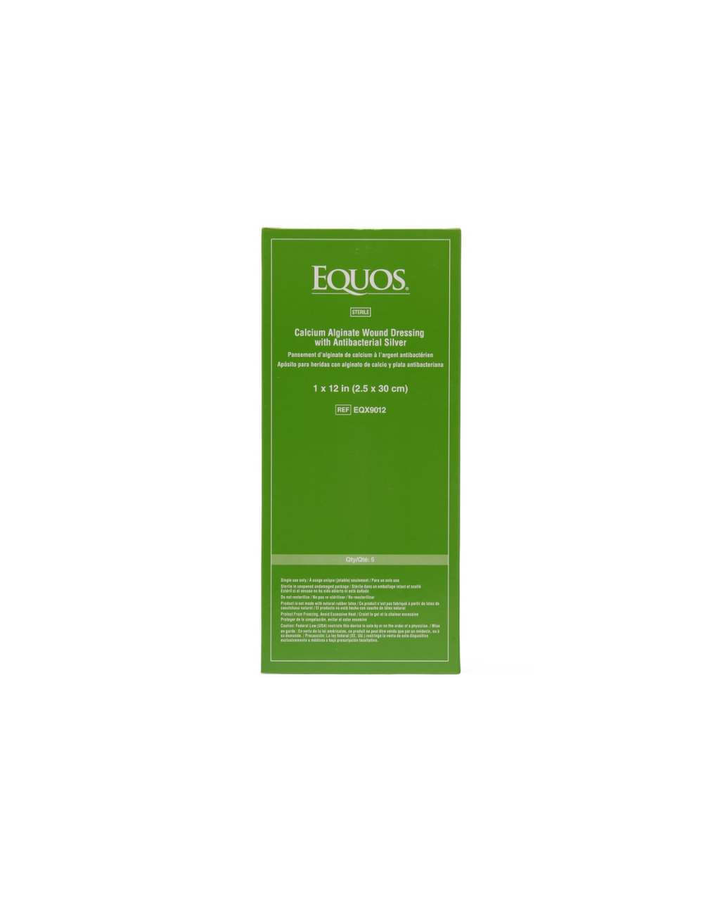EQUOS Calcium Alginate Wound Dressings with Silver - 1" x 12"