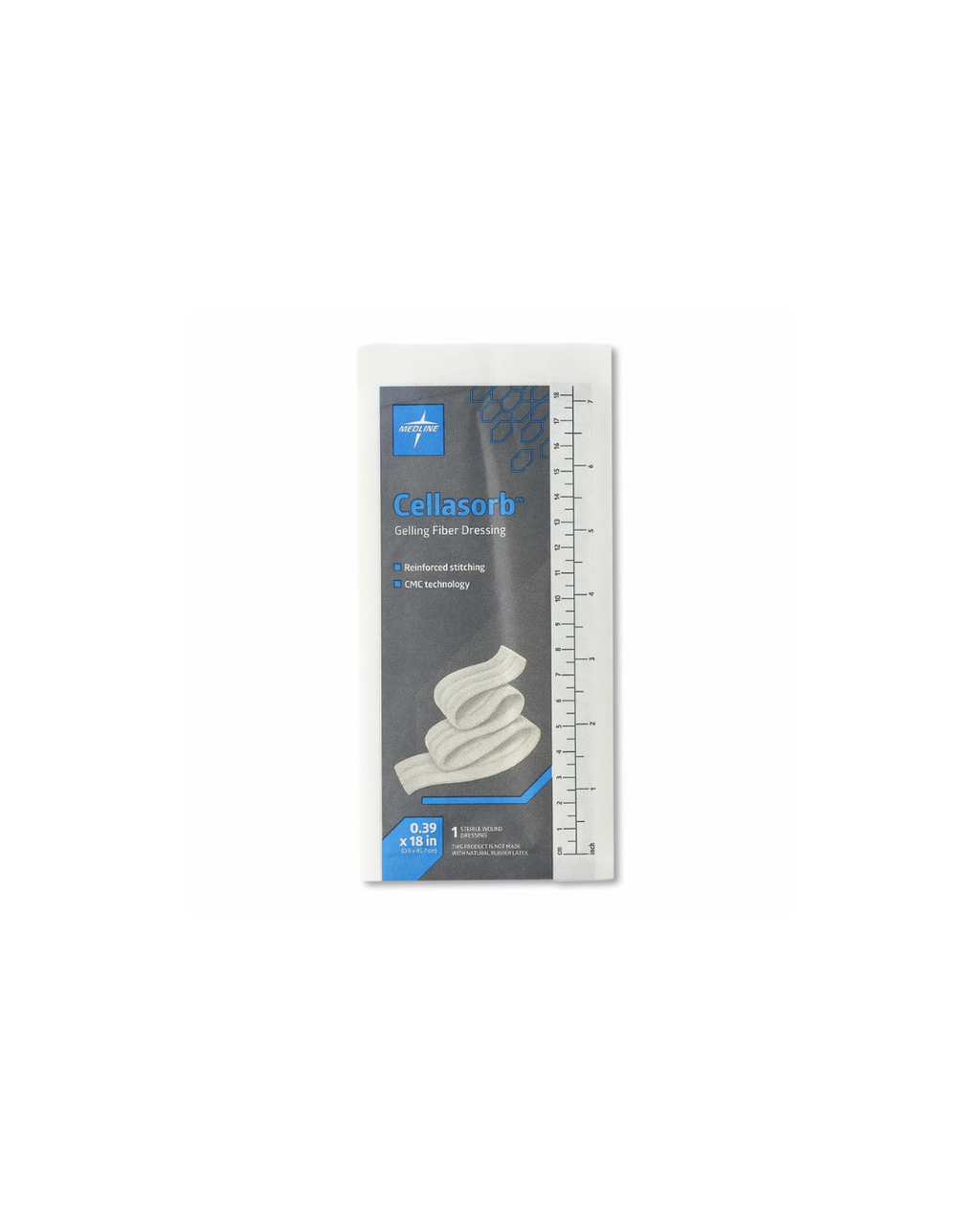 Cellasorb CMC Gelling Fiber Wound Dressings - 0.39" x 18"