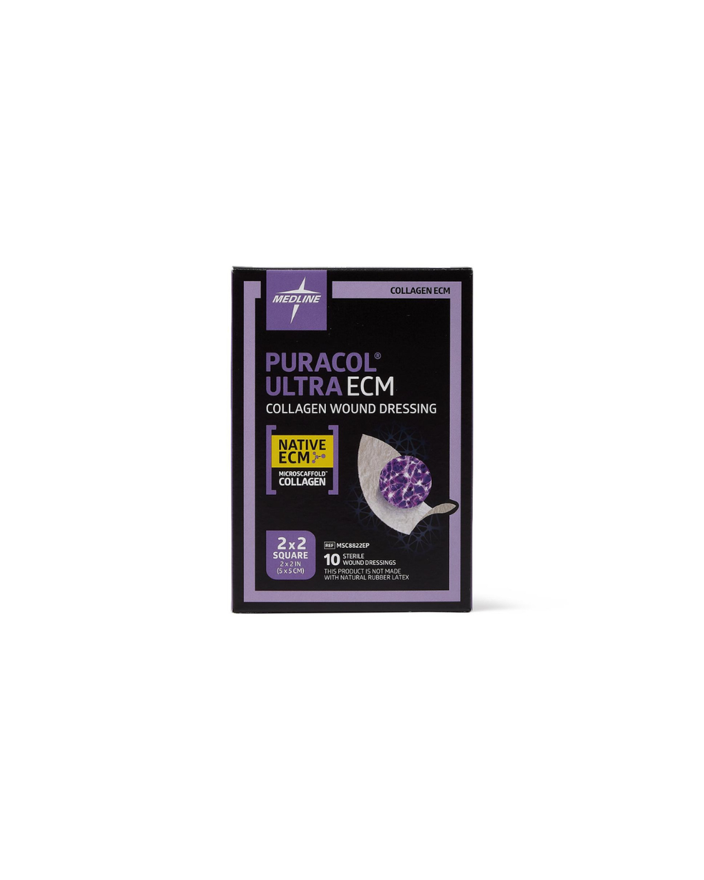 Puracol Ultra ECM Collagen Wound Dressing - 2" x 2"