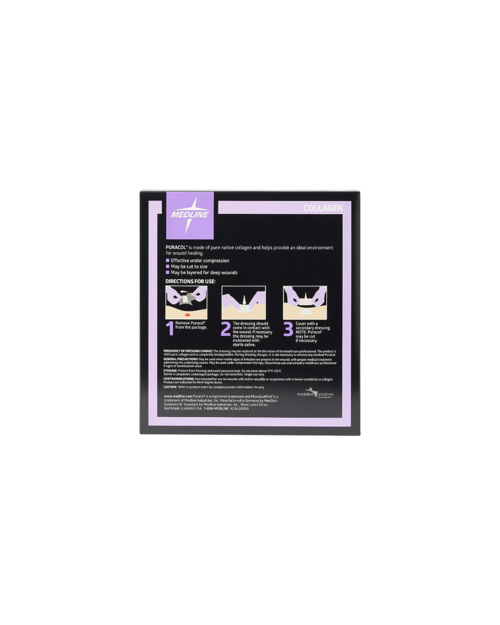 Puracol Collagen Wound Dressing - 8" x 8"