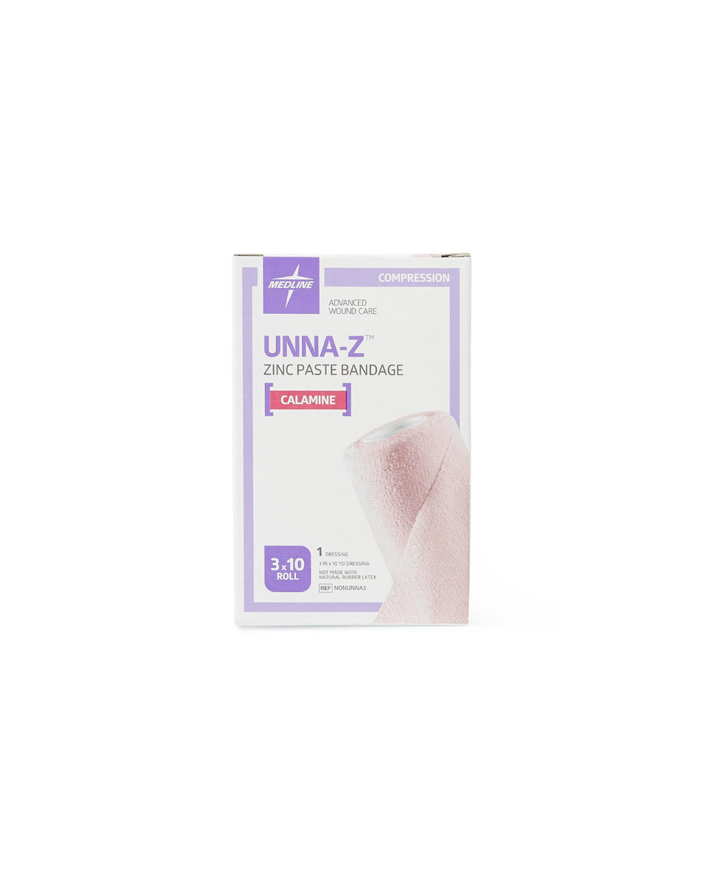 Unna-Z Zinc Oxide Compression Bandage with Calamine - 3" x 10 yd