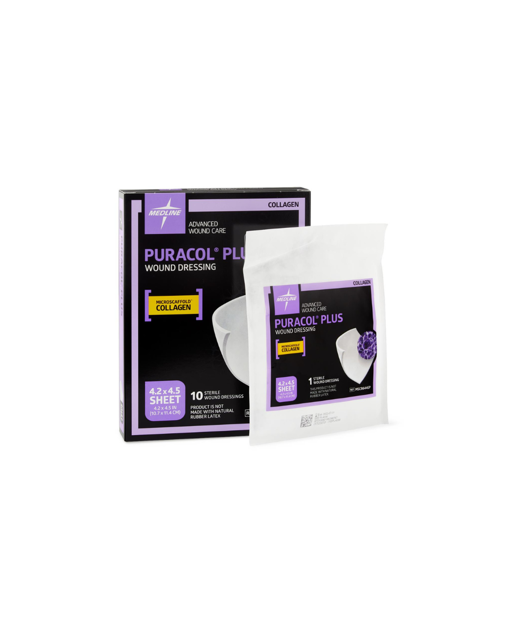 Puracol Plus Collagen Wound Dressing - 4.25" x 4.5"
