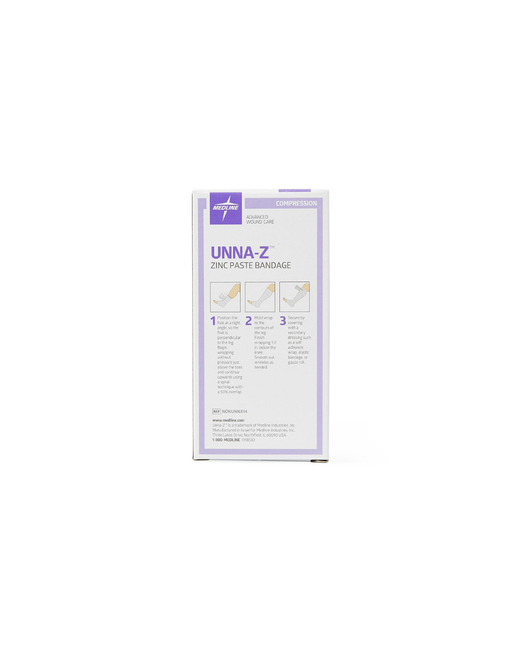 Unna-Z Zinc Oxide Compression Bandage - 4" x 10 yd