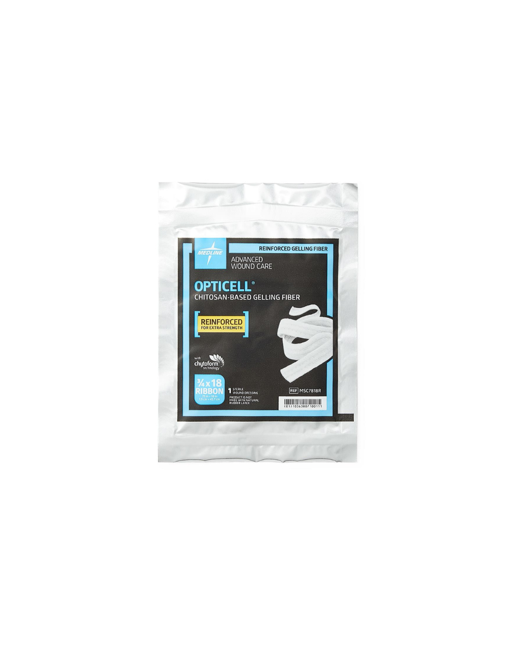 Opticell Gelling Fiber Wound Dressing - 0.75" x 18"