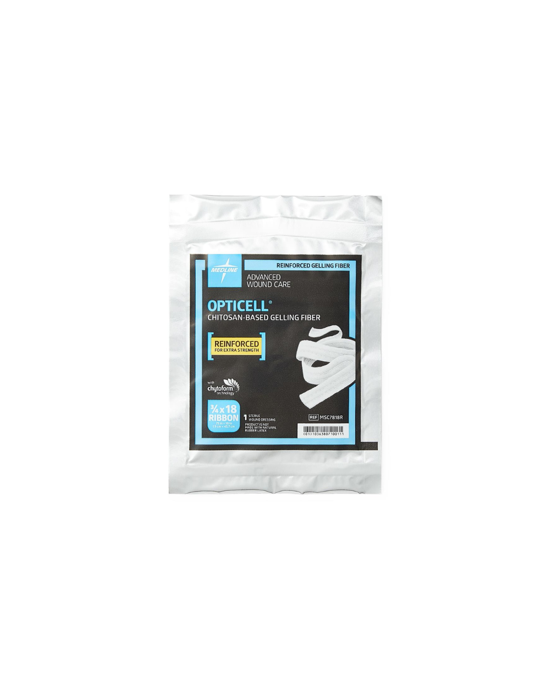 Opticell Gelling Fiber Wound Dressing - 0.75" x 18"