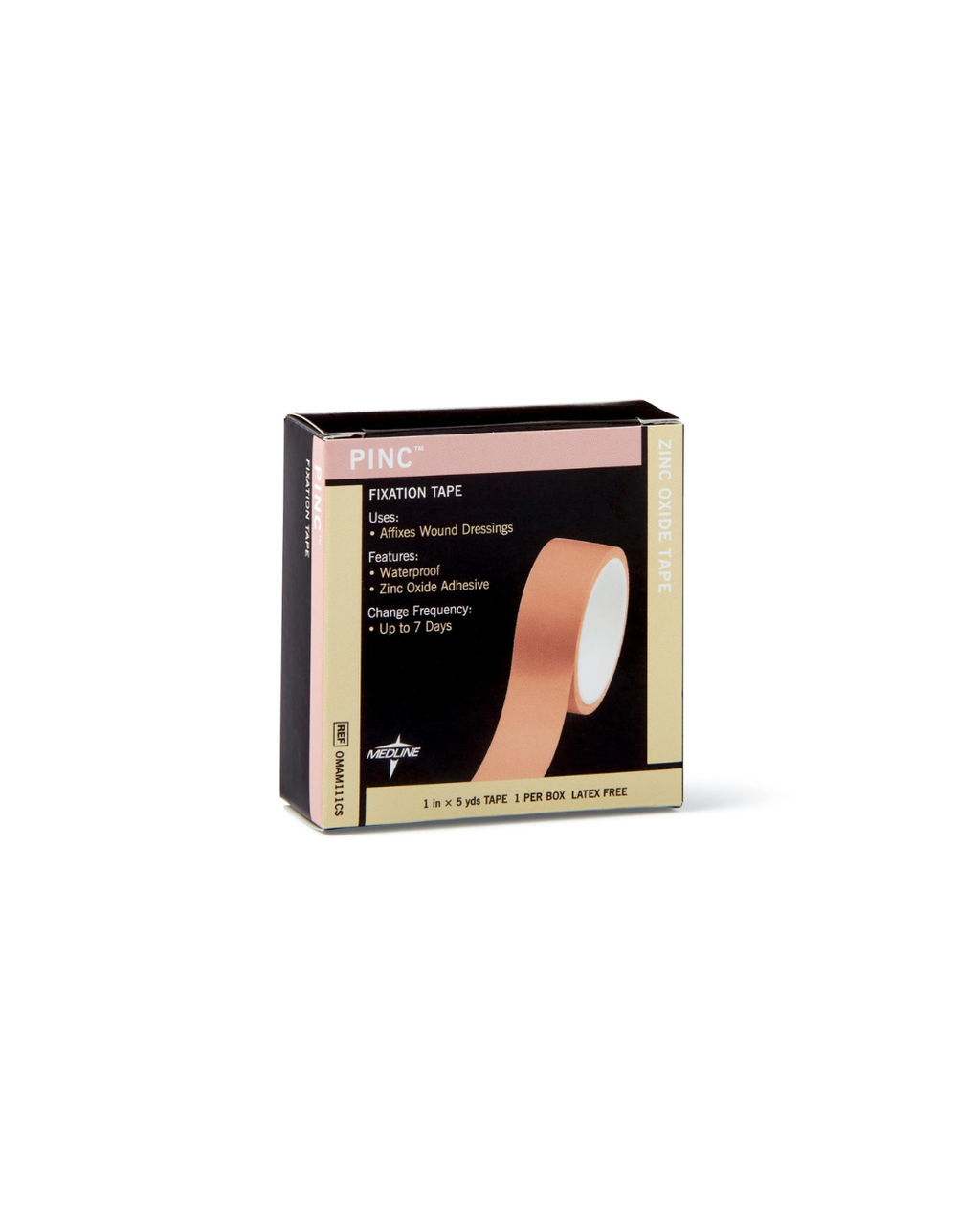 Pinc Zinc Oxide Fixation Tape - 1" x 5 yd