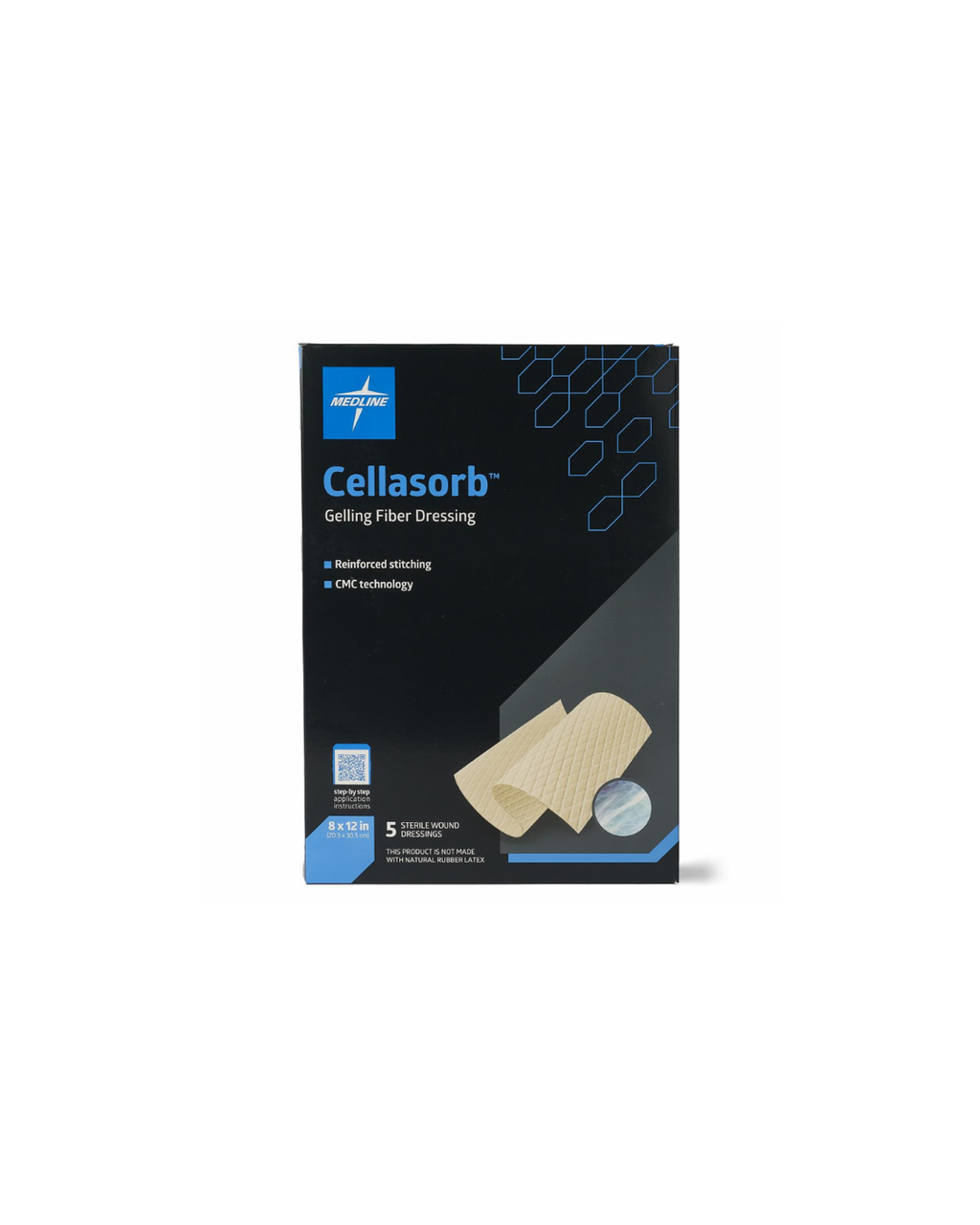 Cellasorb CMC Gelling Fiber Wound Dressings - 8" x 12"