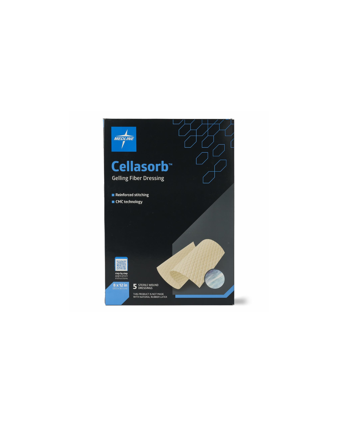 Cellasorb CMC Gelling Fiber Wound Dressings - 8" x 12"