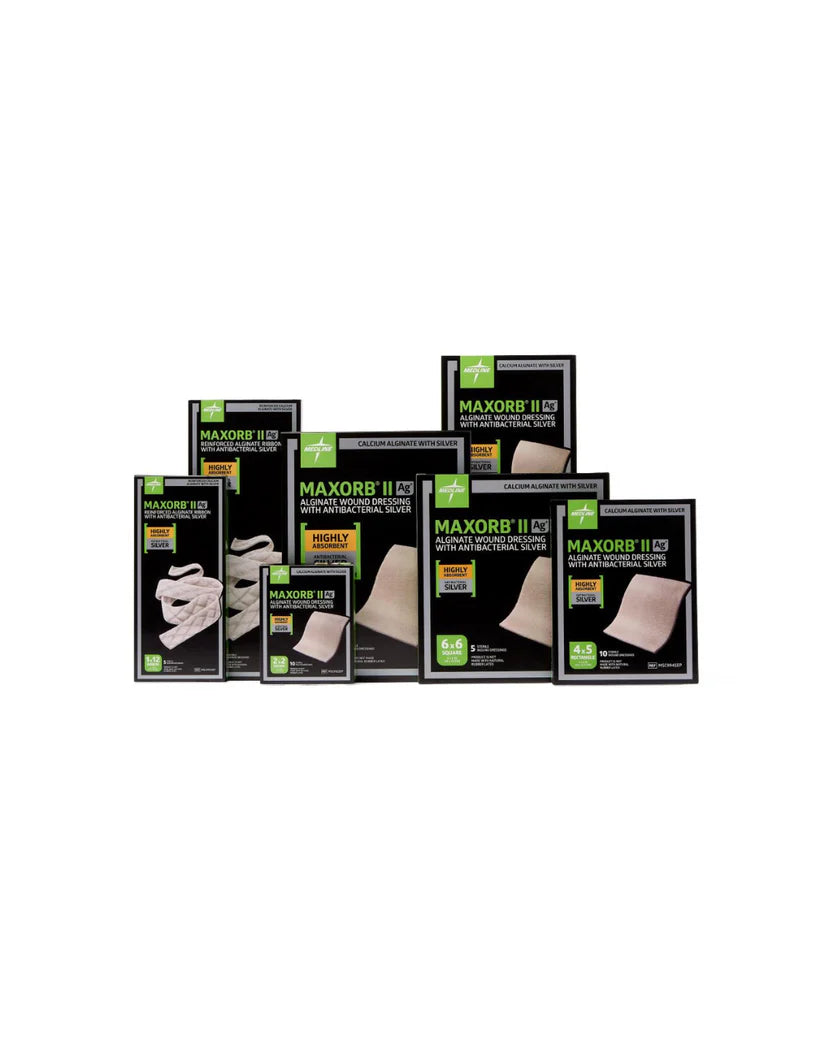 Maxorb II Alginate Wound Dressings - 6" x 6" Rope