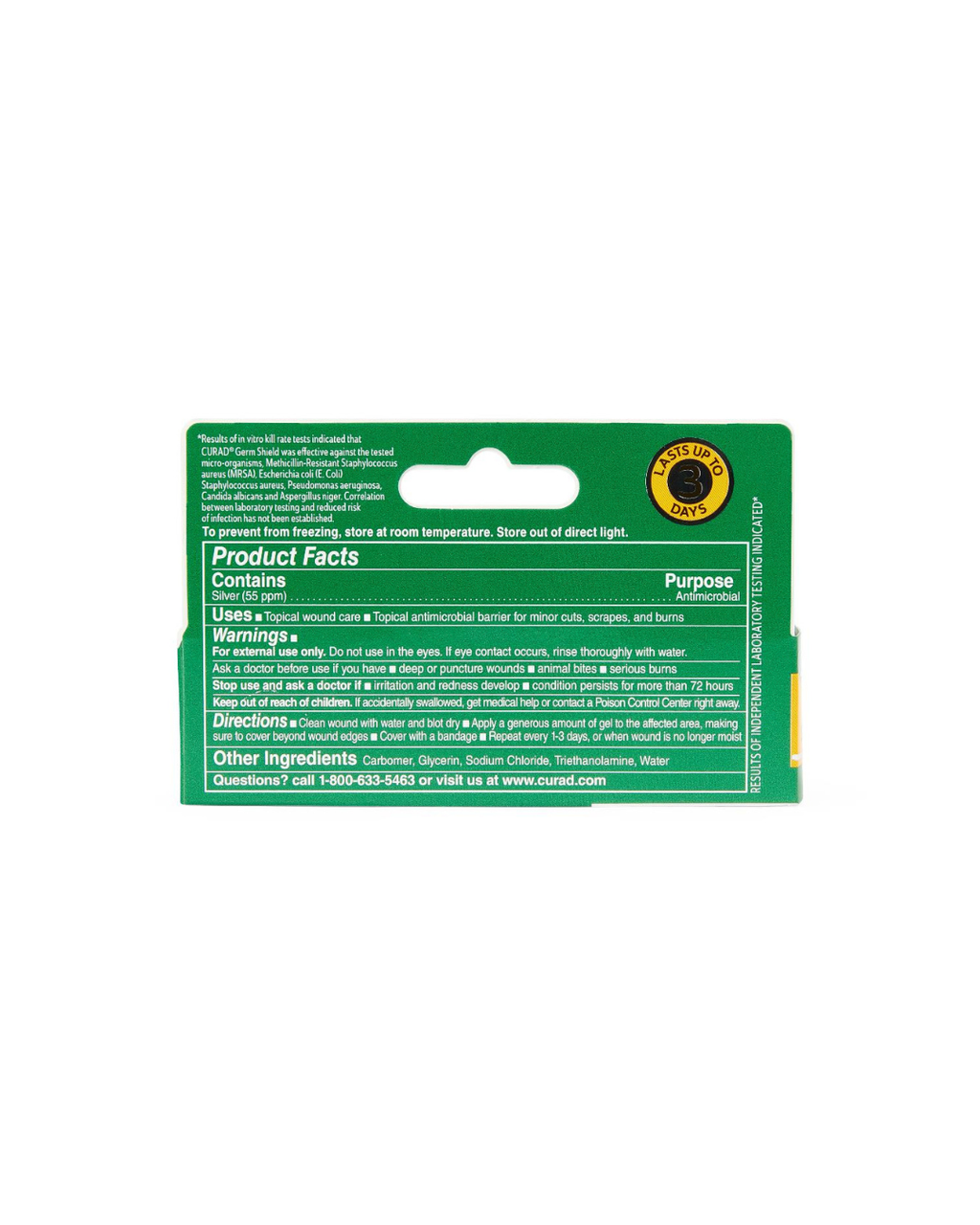 CURAD Germ Shield Antimicrobial Wound Gel -  0.5 oz