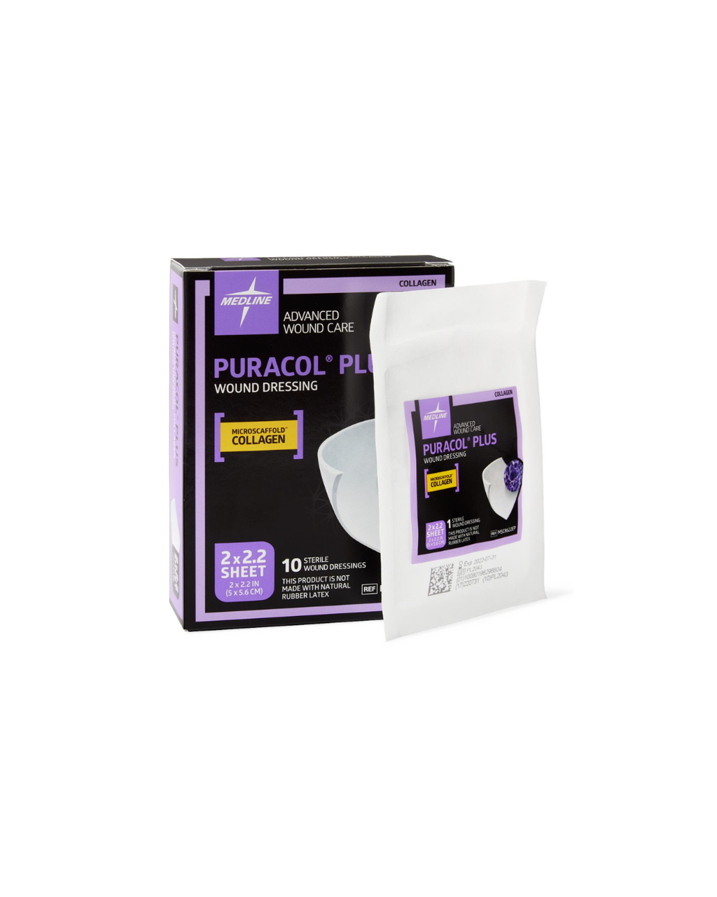 Puracol Plus Collagen Wound Dressing - 2" x 2.25"