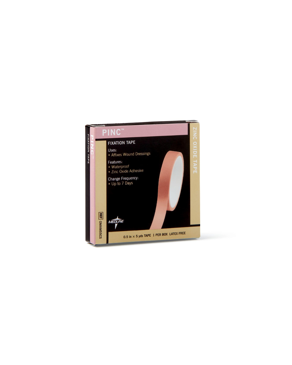 Pinc Zinc Oxide Fixation Tape - 1/2" x 5 yd