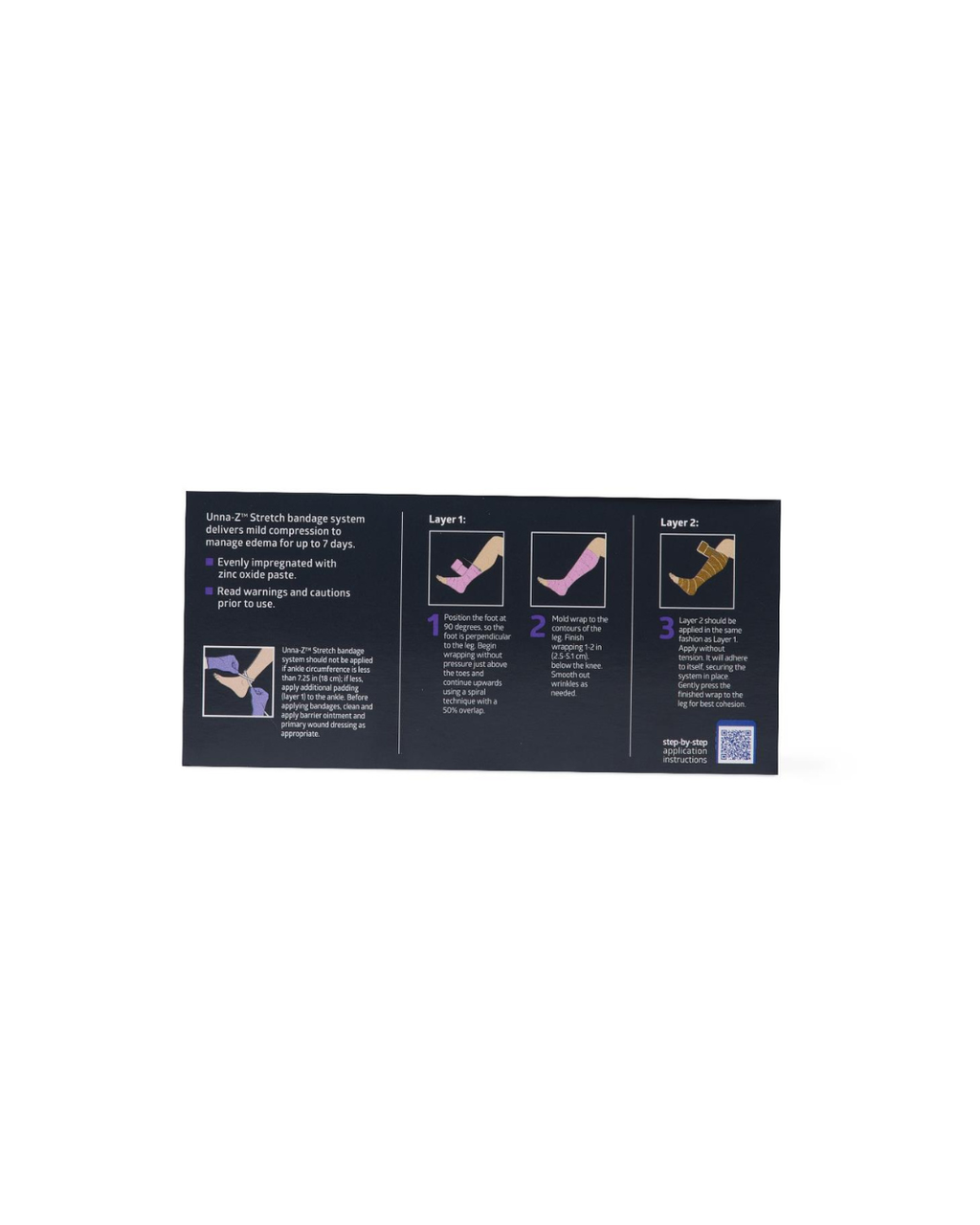Unna-Z Stretch Bandage with Zinc and Calamine, Kitted with Cohesive Bandage - 4" x 10 yd