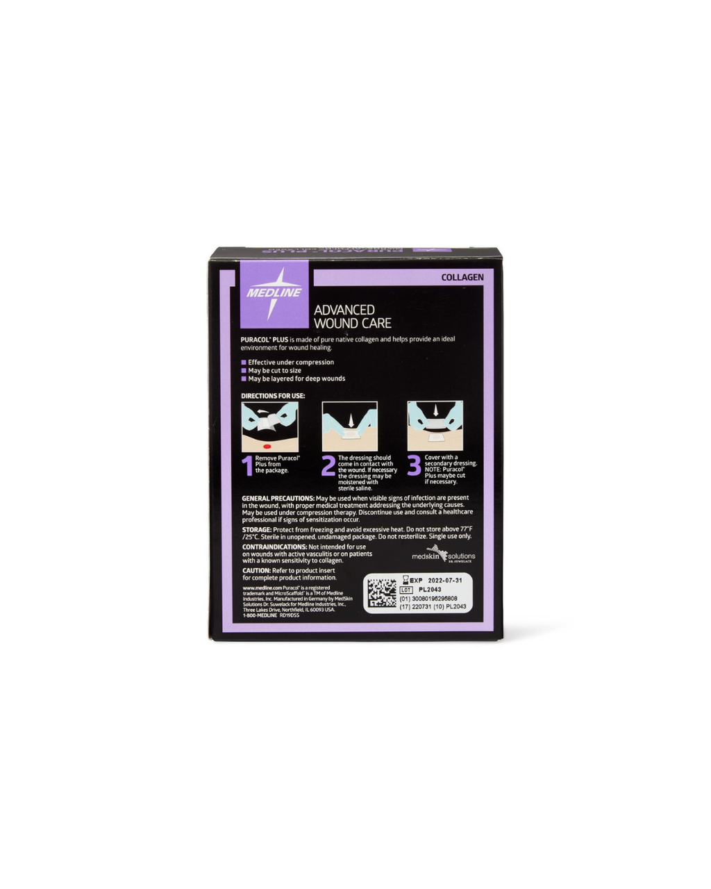 Puracol Plus Collagen Wound Dressing - 2" x 2.25"