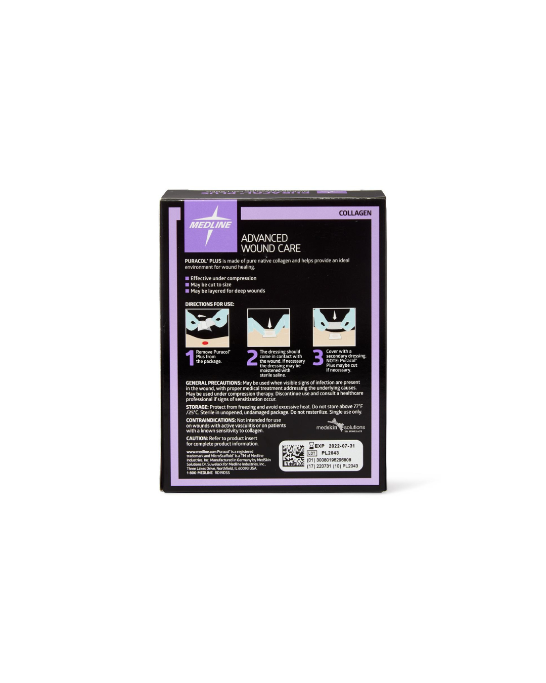 Puracol Plus Collagen Wound Dressing - 2" x 2.25"