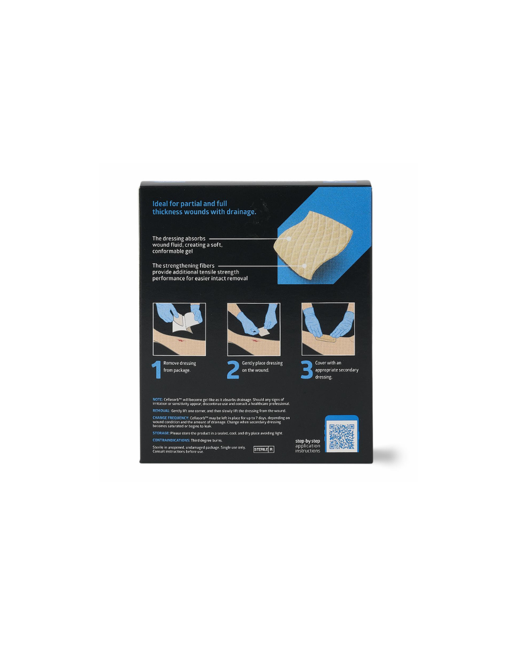 Cellasorb CMC Gelling Fiber Wound Dressings - 2" x 2"