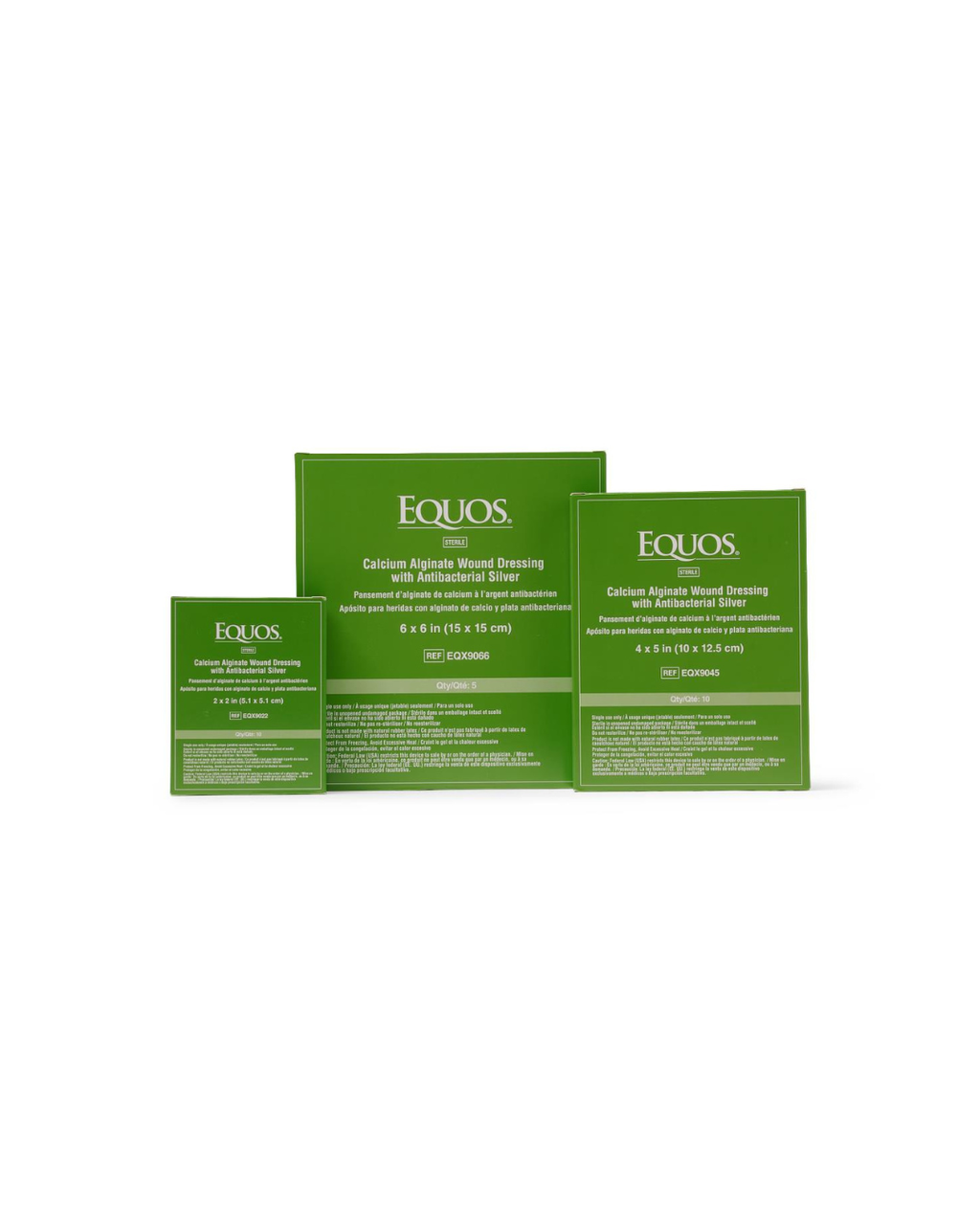 EQUOS Calcium Alginate Wound Dressings with Silver - 2" x 2"