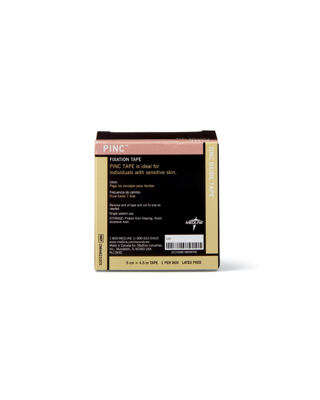 Pinc Zinc Oxide Fixation Tape - 2" x 5 yd