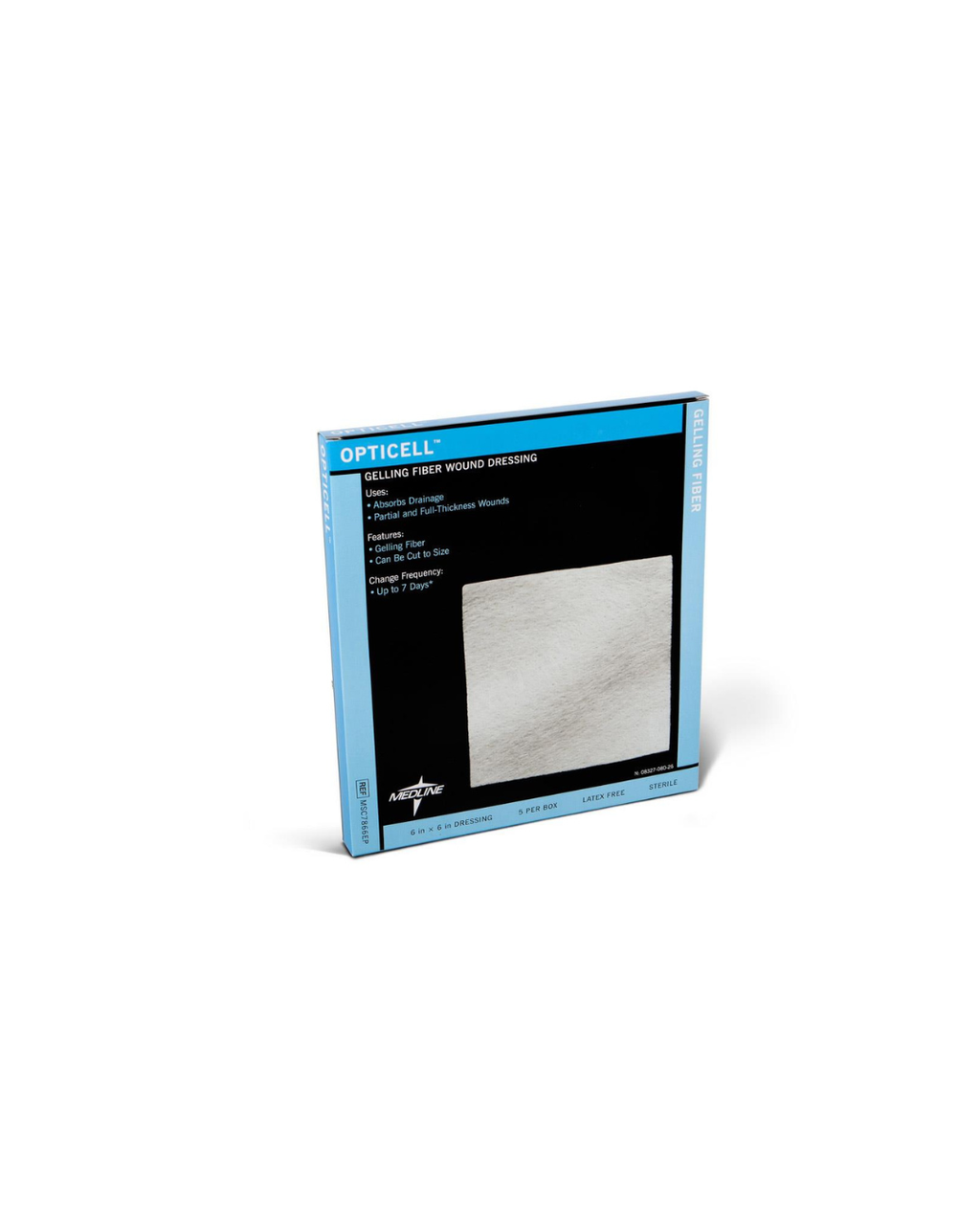 Opticell Gelling Fiber Wound Dressing in Educational Packaging - 6" x 6"