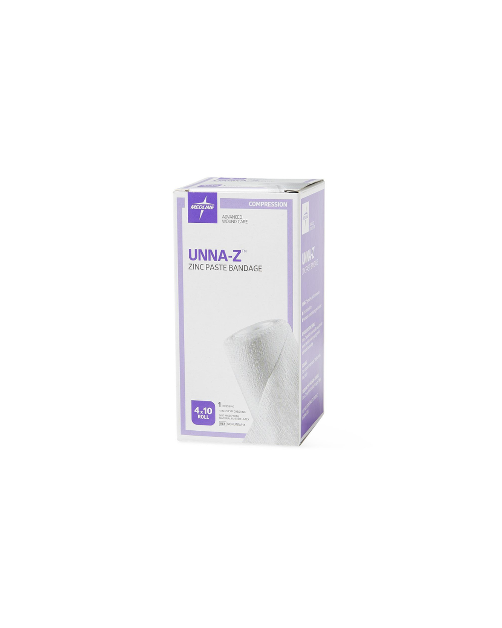 Unna-Z Zinc Oxide Compression Bandage - 4" x 10 yd