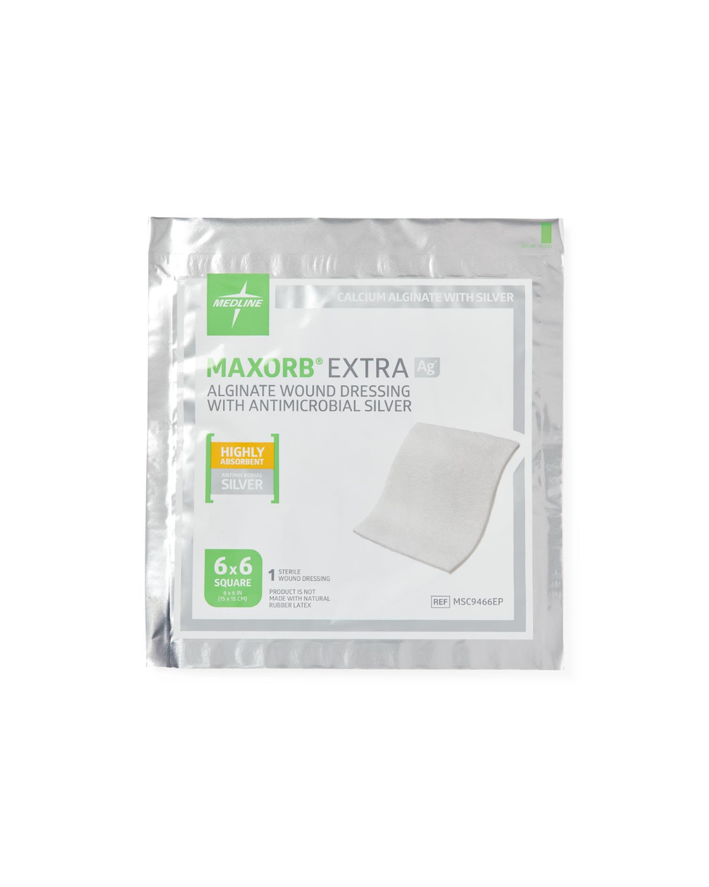 Maxorb Extra Ag+ CMC/Alginate Wound Dressings - 6" x 6"