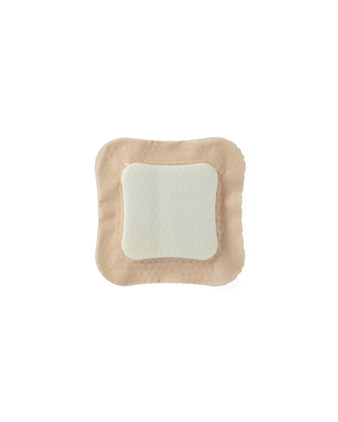 Optifoam Gentle Silicone-Faced Foam Dressing with Silver, in Educational Packaging - 4" x 4"