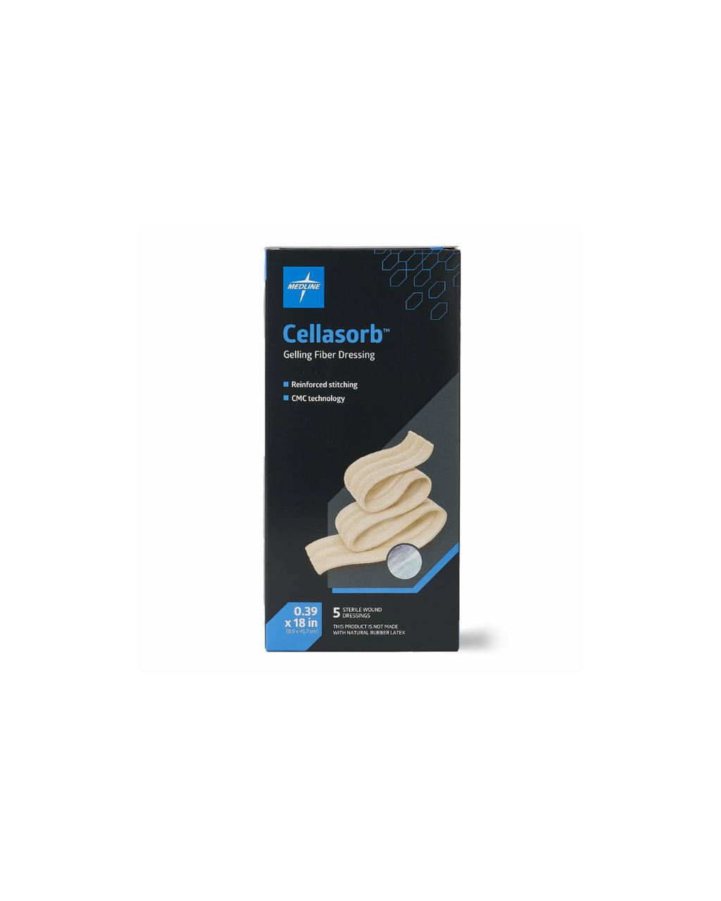 Cellasorb CMC Gelling Fiber Wound Dressings - 0.39" x 18"