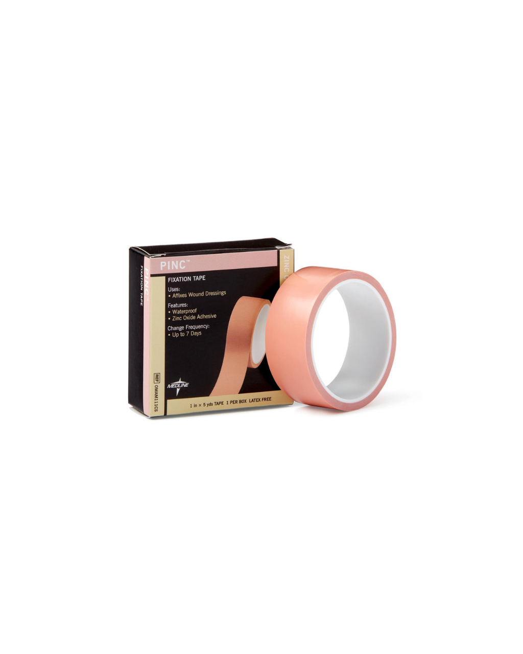 Pinc Zinc Oxide Fixation Tape - 1" x 5 yd