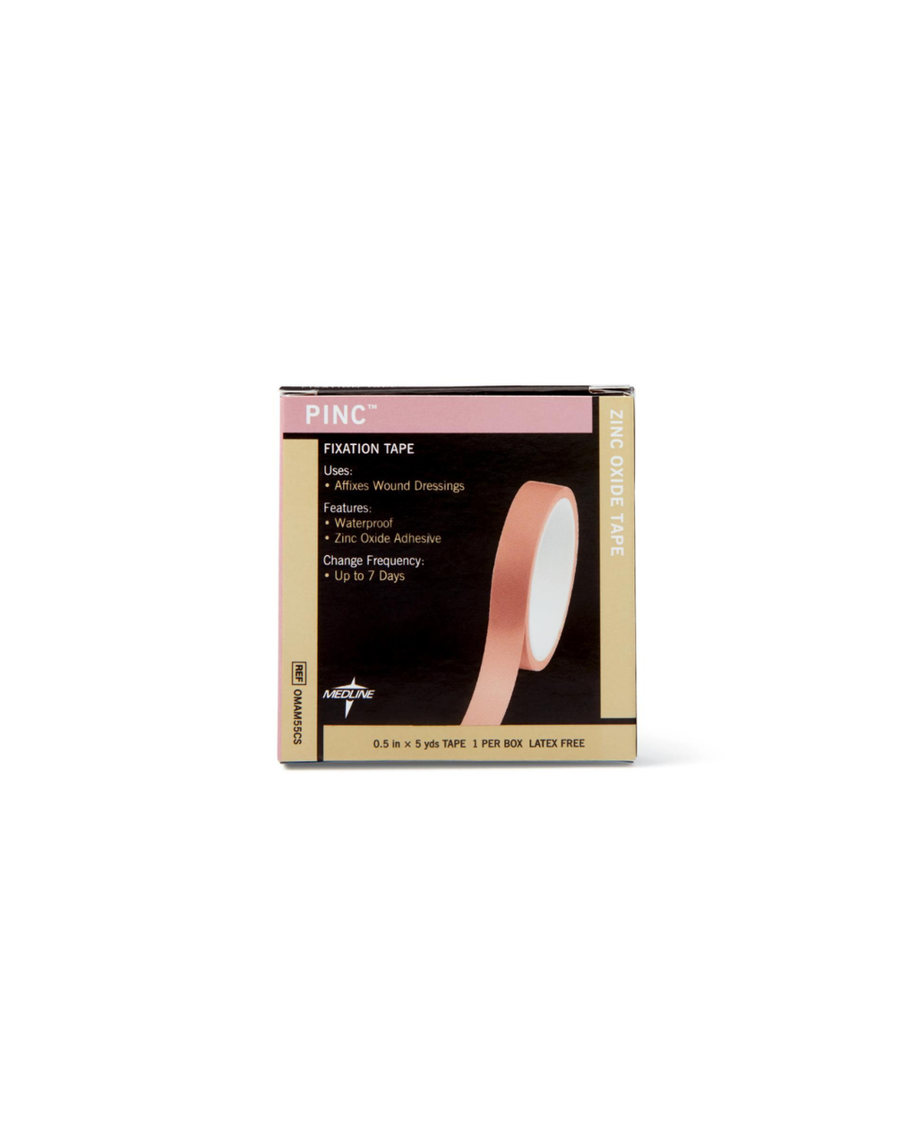 Pinc Zinc Oxide Fixation Tape - 1/2" x 5 yd