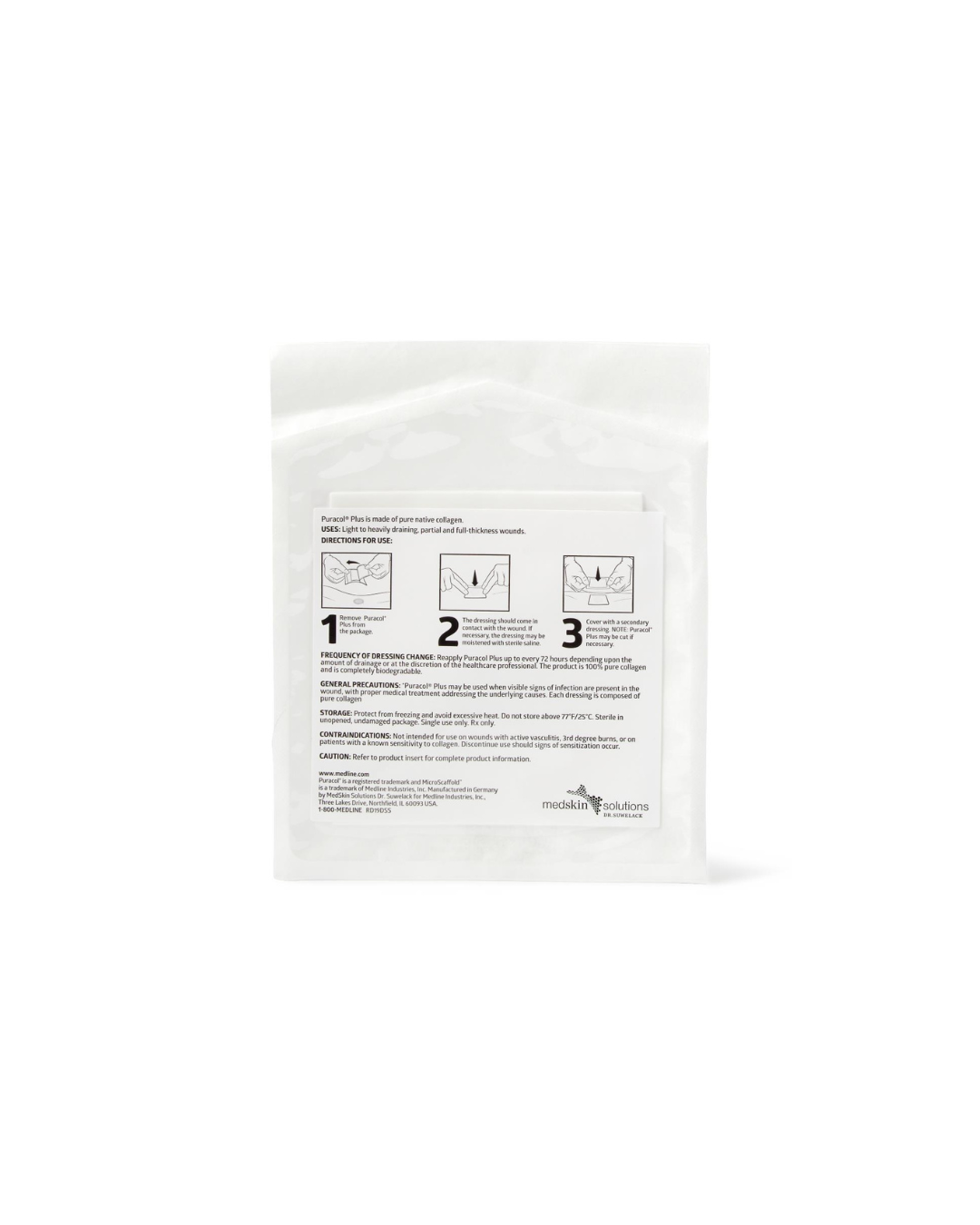 Puracol Plus Collagen Wound Dressing - 4.25" x 4.5"
