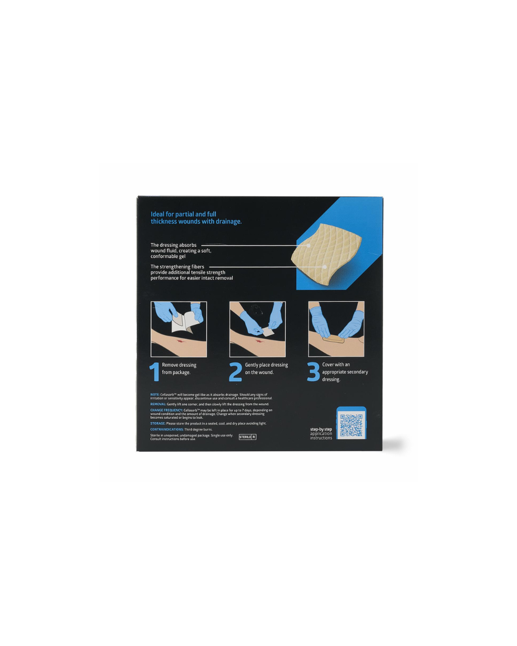 Cellasorb CMC Gelling Fiber Wound Dressings - 6" x 6"