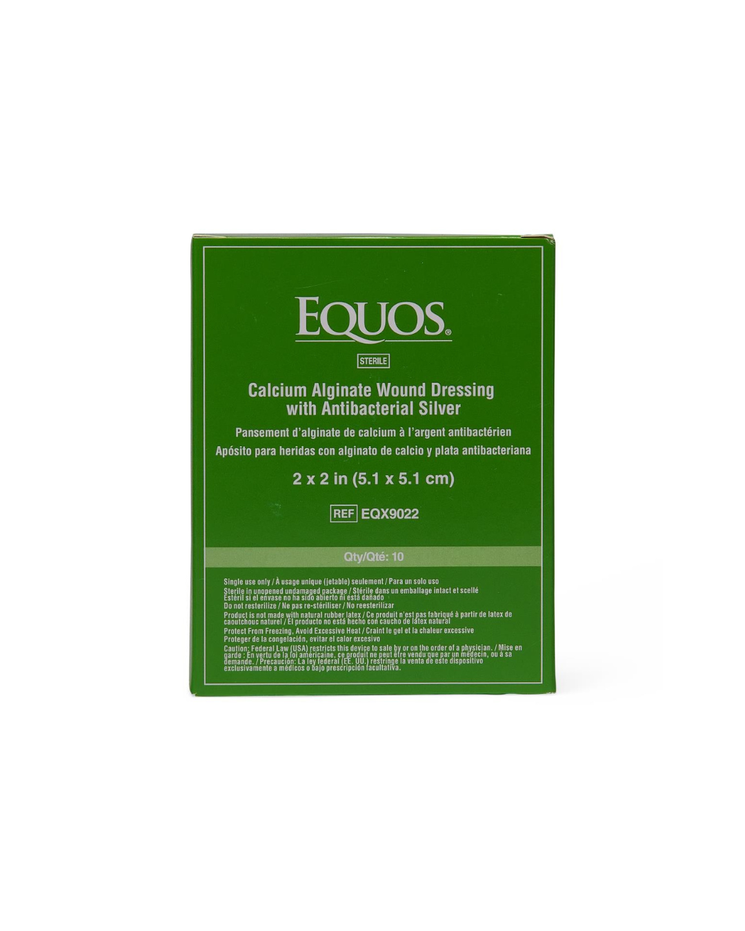 EQUOS Calcium Alginate Wound Dressings with Silver - 2" x 2"