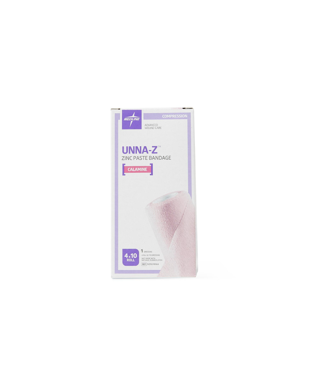 Unna-Z Zinc Oxide Compression Bandage with Calamine - 4" x 10 yd