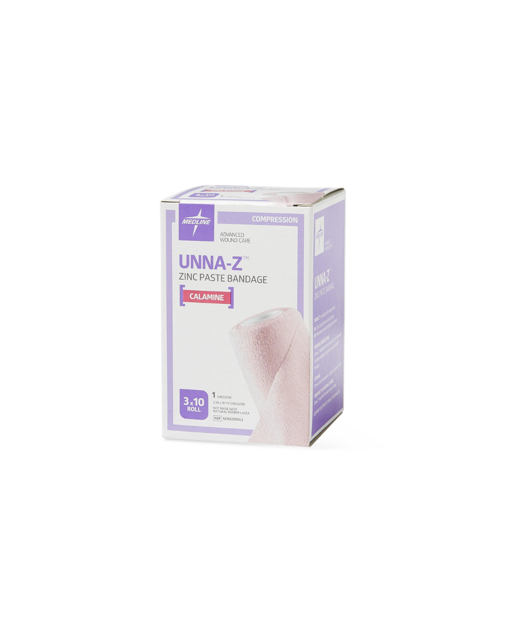 Unna-Z Zinc Oxide Compression Bandage with Calamine - 3" x 10 yd