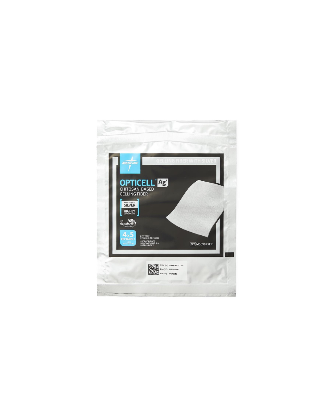 Opticell Ag+ Silver Antibacterial Gelling Fiber Wound Dressing - 4