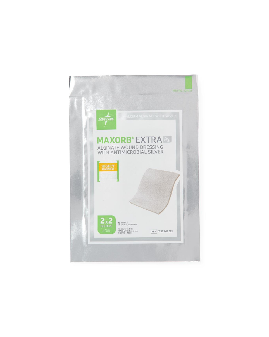 Maxorb Extra Ag+ CMC/Alginate Wound Dressings - 2" x 2"