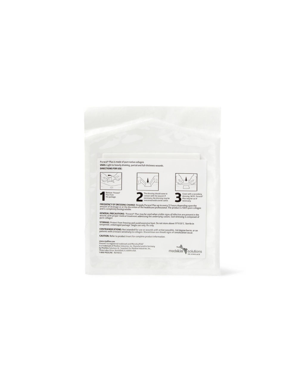 Puracol Plus Collagen Wound Dressing - 4.25" x 4.5"