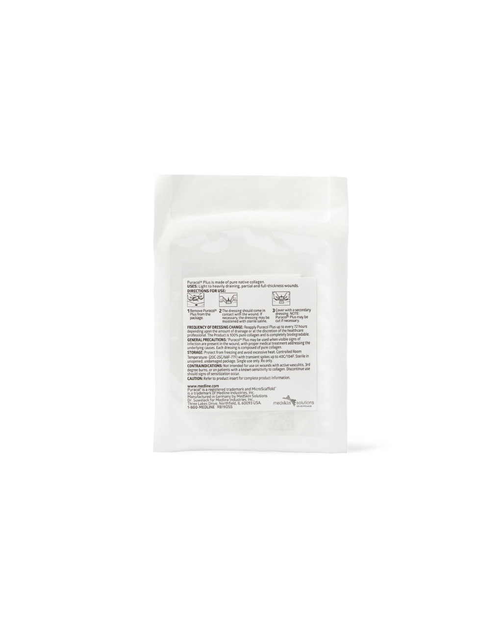 Puracol Plus Collagen Wound Dressing - 2" x 2.25" Fenestrated