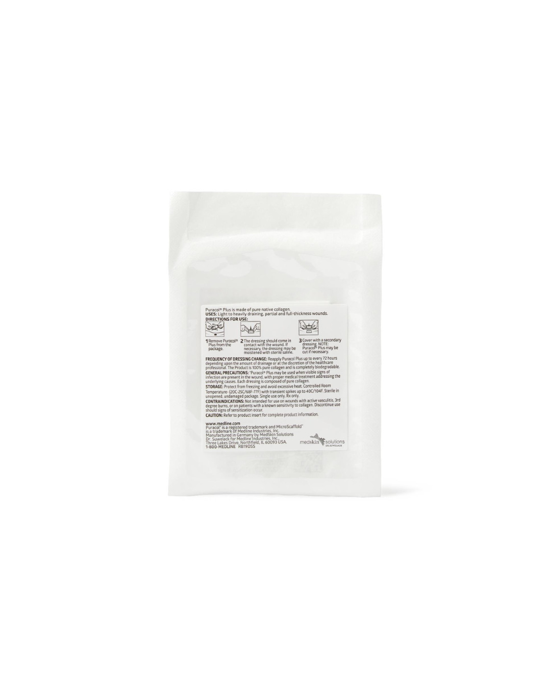 Puracol Plus Collagen Wound Dressing - 2" x 2.25" Fenestrated