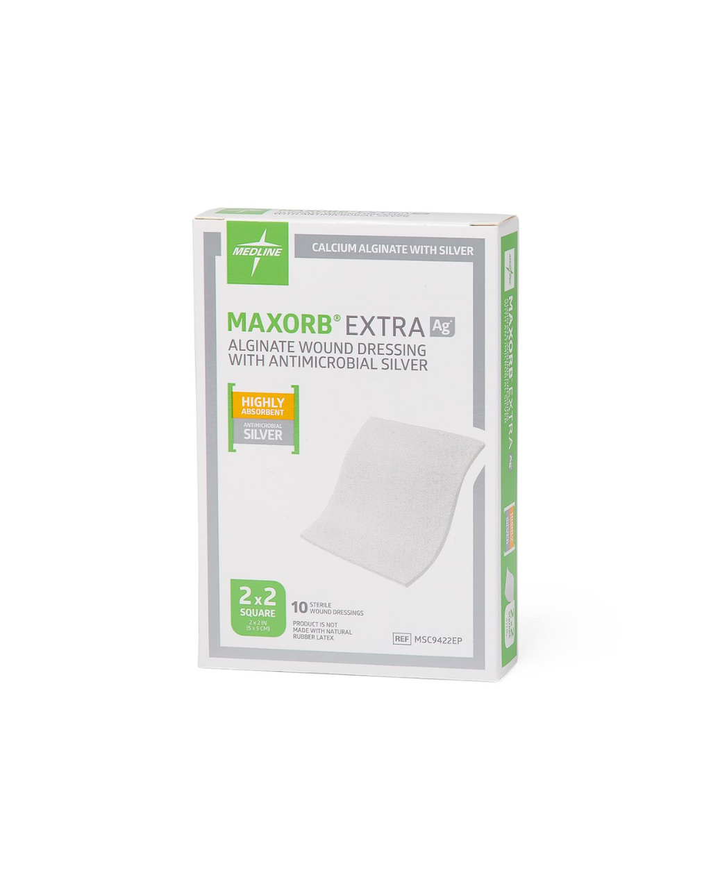 Maxorb Extra Ag+ CMC/Alginate Wound Dressings - 2" x 2"