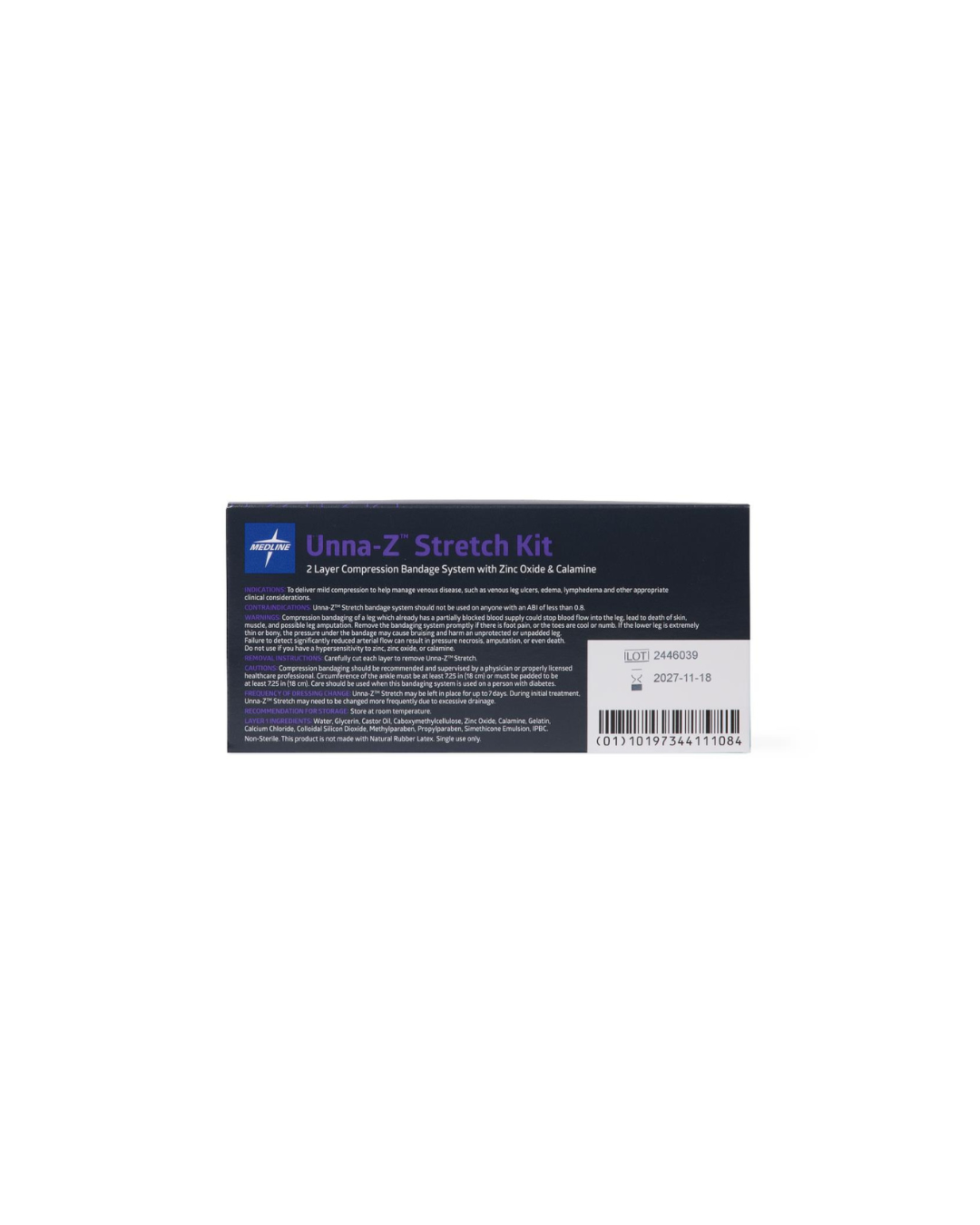 Unna-Z Stretch Bandage with Zinc and Calamine, Kitted with Cohesive Bandage - 4" x 10 yd